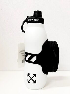 Off-White "FOR DRINKING" 320Z Hourglass Bottle with Removable Zipper Pouch